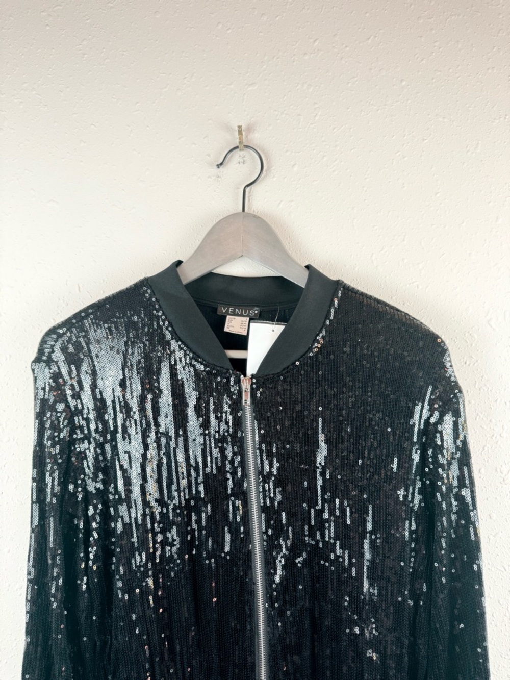Sequins Black Long Sleeve Women’s Jumpsuit Size Small NWT - Picture 10 of 12